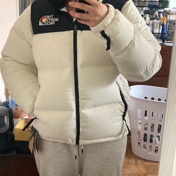 North face puffer jacket Nuptse Pride Jacket Khaki - Picture 9 of 10